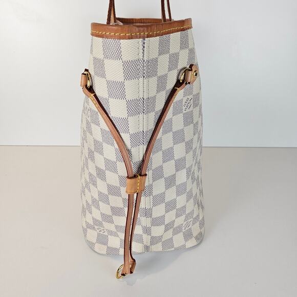Louis Vuitton Damier Azur Neverfull MM Pink Ballerine Tote - Picture 6 of 13